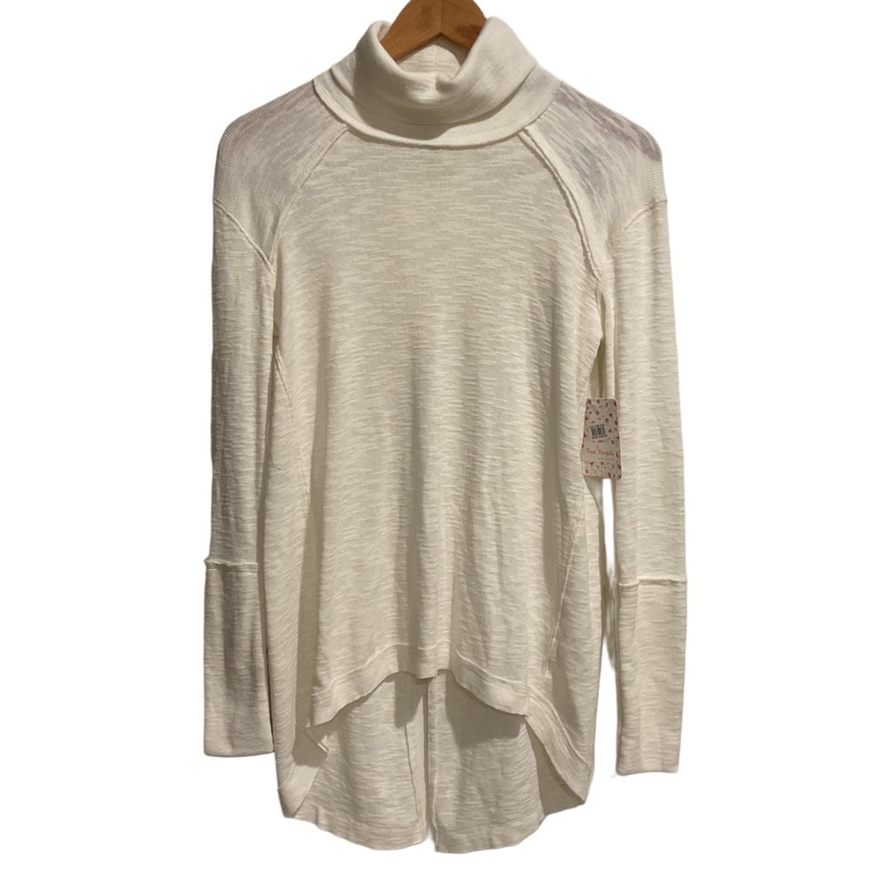 We The Free Tunic Sweater Ivory Turtle Neck‎